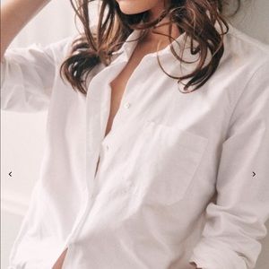 Sezane tomboy shirt size 36 not see through